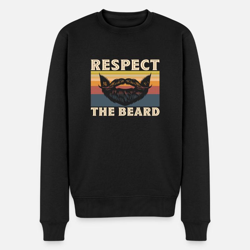 Respectez la barbe - Pull Premium bio Homme - noir