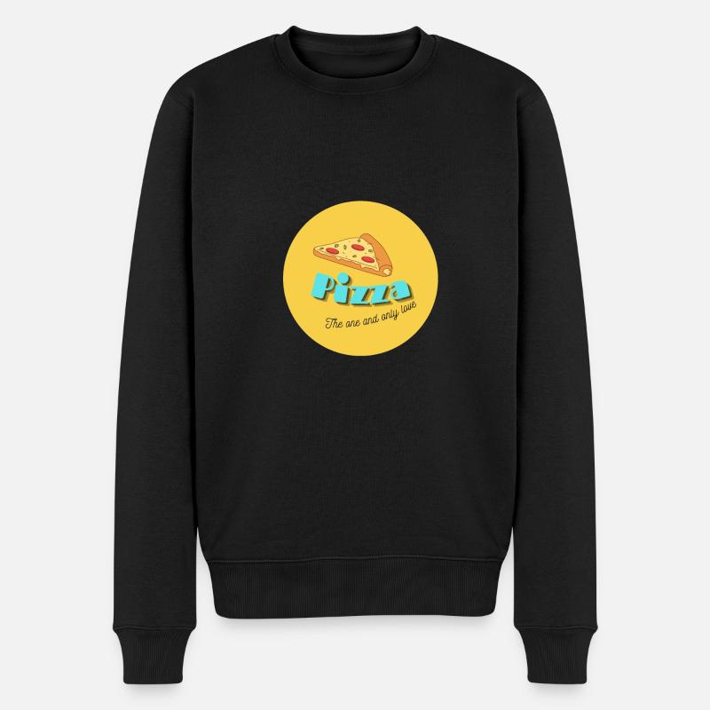 J’adore la pizza - Pull Premium bio Homme - noir