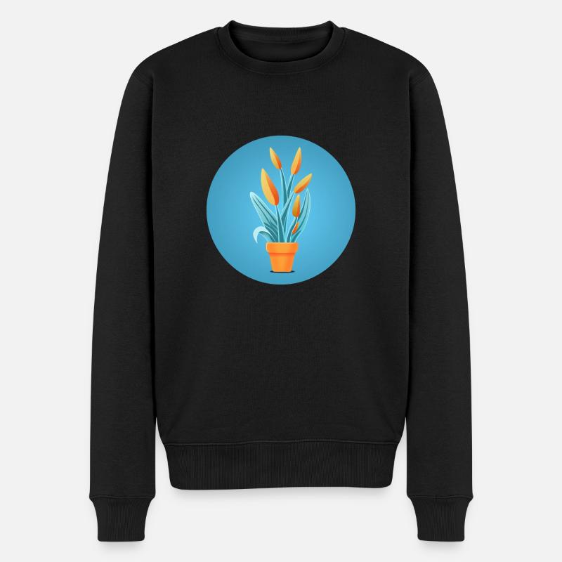 Planter dans un pot en argile - Pull Premium bio Homme - noir