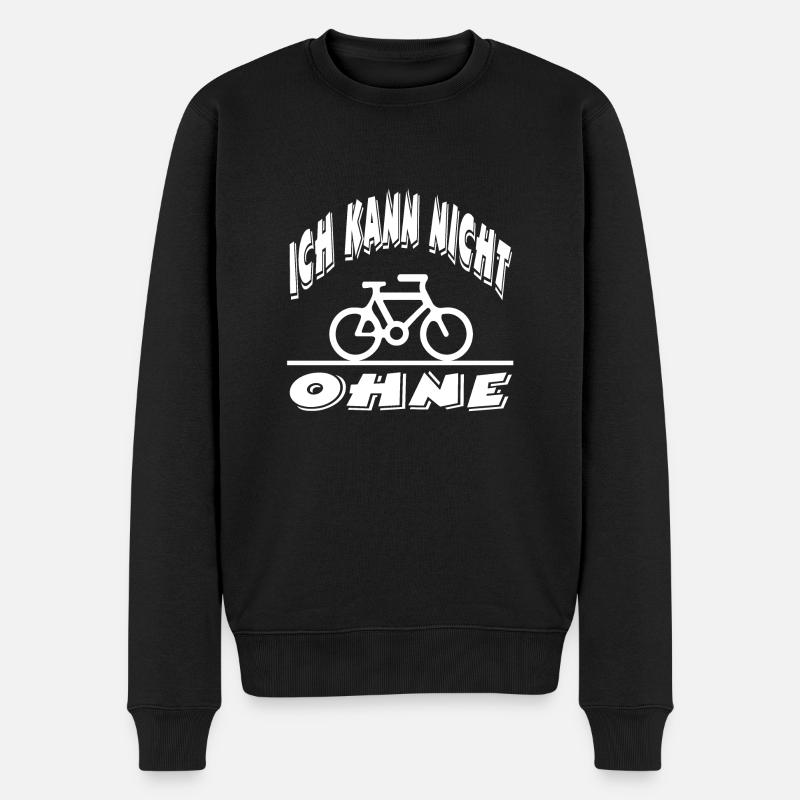 Fahrrad - Männer Premium Bio Pullover - Schwarz