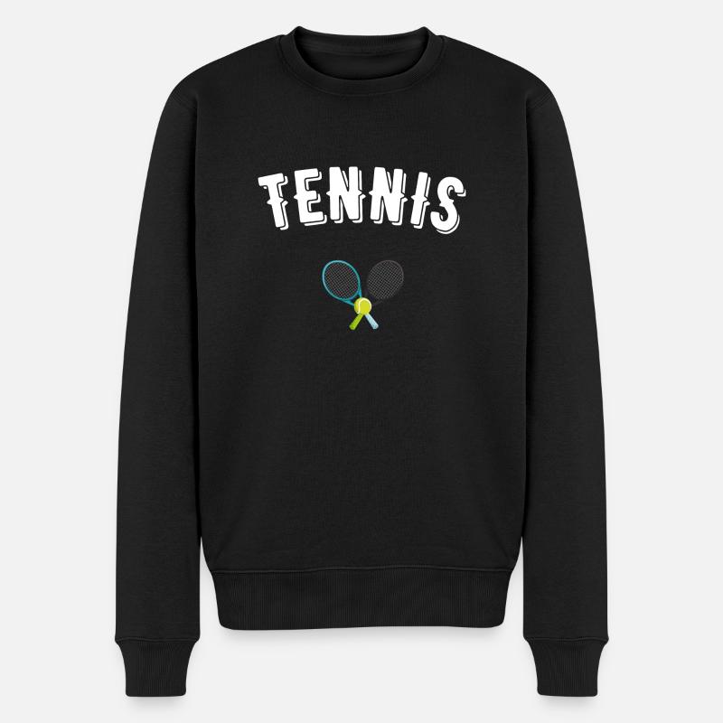 tennis - Pull Premium bio Homme - noir