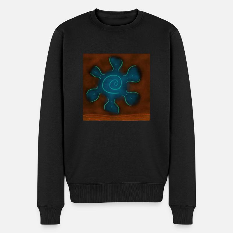 SOLEIL INVERSÉ SUR LA MER - Pull Premium bio Homme - noir