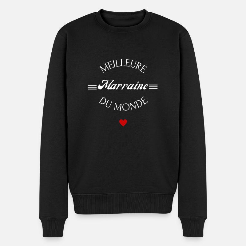 meilleure marraine du monde - Pull Premium bio Homme - noir