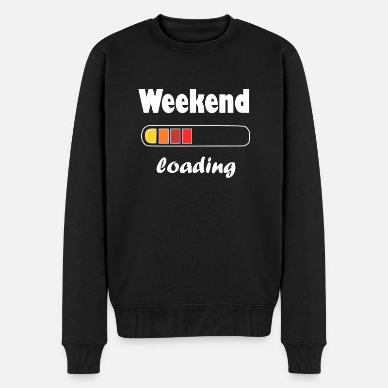 Chargement le week-end - Pull Premium bio Homme - noir