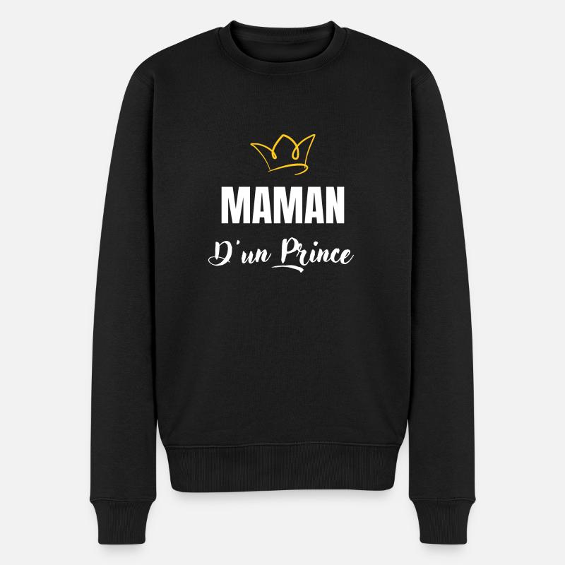 maman d'un prince - Pull Premium bio Homme - noir