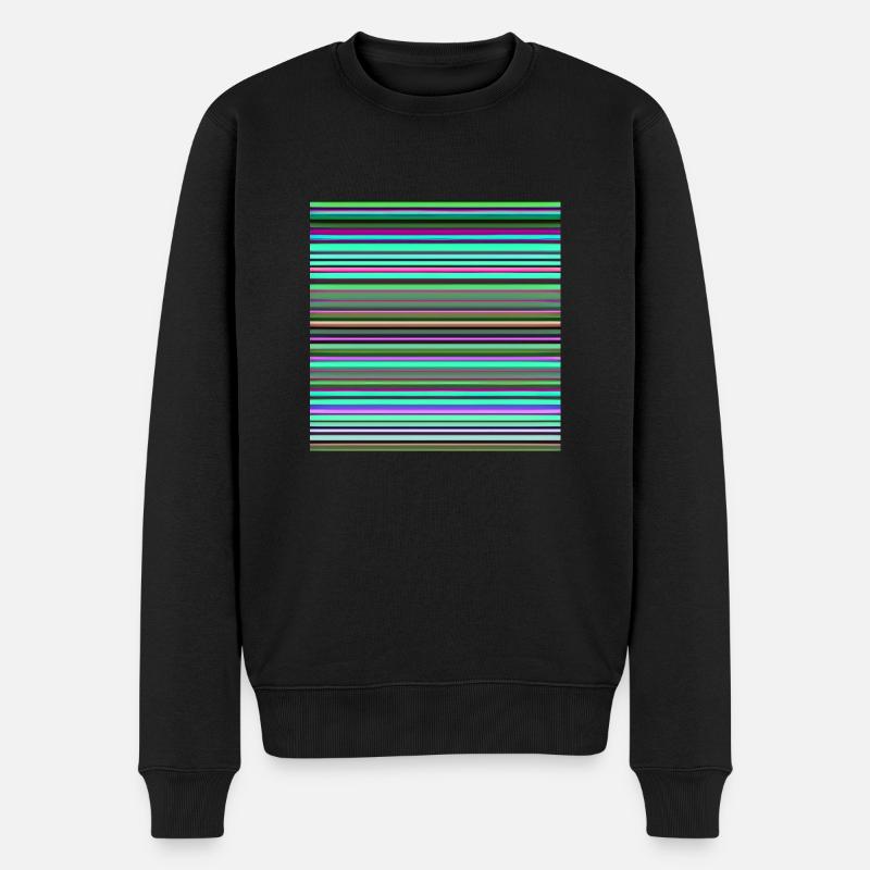 Neonlichter - Männer Premium Bio Pullover - Schwarz