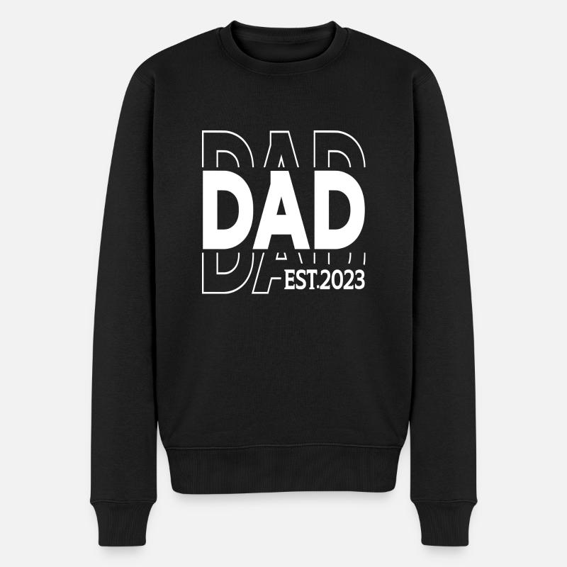 Papa Est 2023 - Pull Premium bio Homme - noir