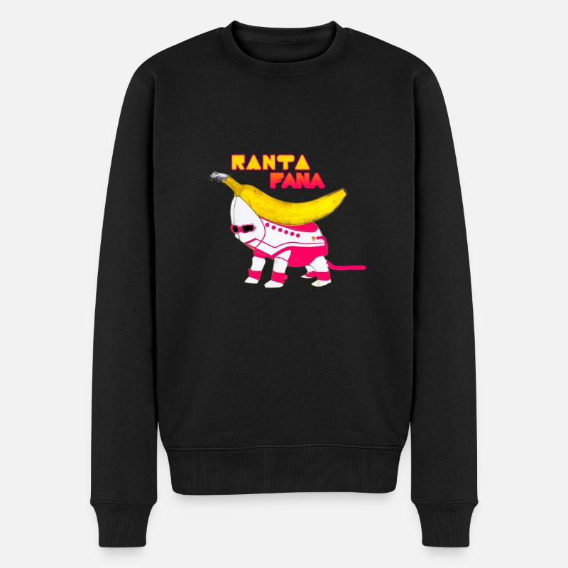 Ranta Fana - Männer Premium Bio Pullover - Schwarz
