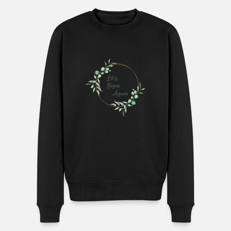 Recommençons - Pull Premium bio Homme - noir