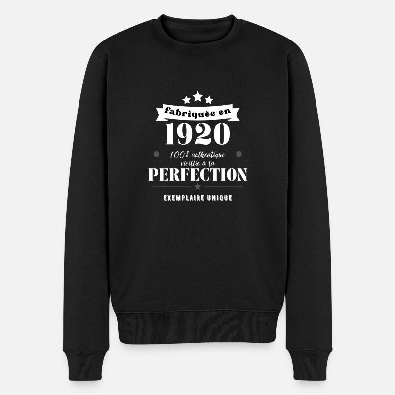 fabriquée en 1920 - Pull Premium bio Homme - noir