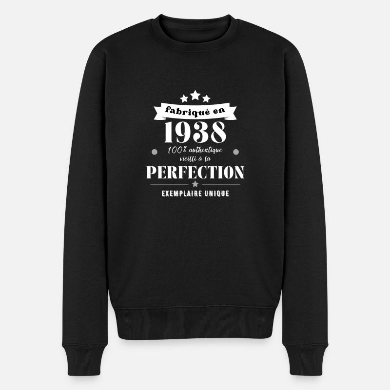 fabriqué en 1938 - Pull Premium bio Homme - noir