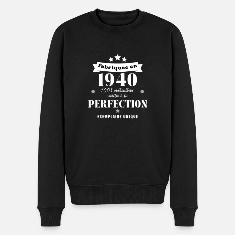 fabriquée en 1940 - Pull Premium bio Homme - noir