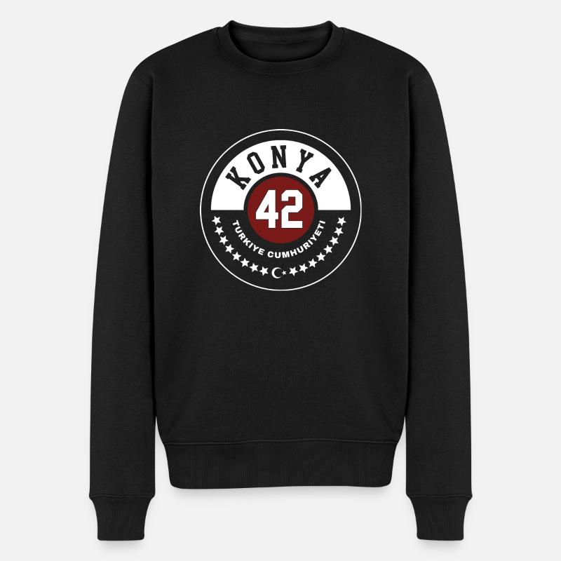 Konya - Männer Premium Bio Pullover - Schwarz