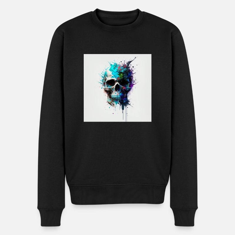 Crane abstrait n°5 - Pull Premium bio Homme - noir