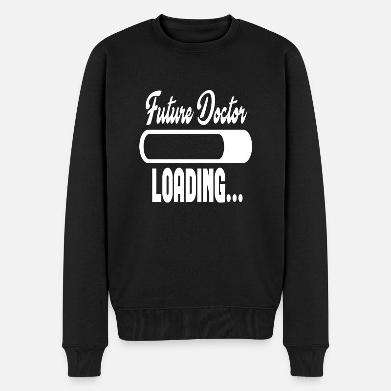 Future Doctor Loading... - Men's Premium Organic Jumper - black