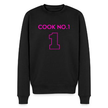 Chef number one - -starred chef - Men's Premium Organic Jumper - black - Front - Nico (187cm)