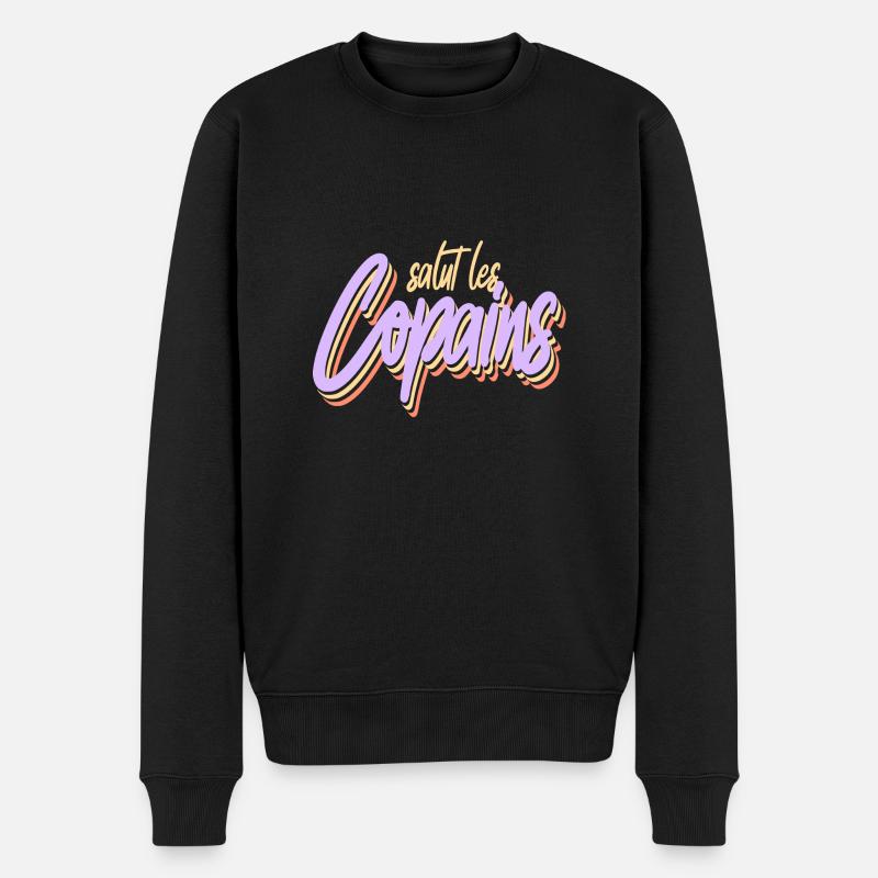 Salut les copains - Pull Premium bio Homme - noir
