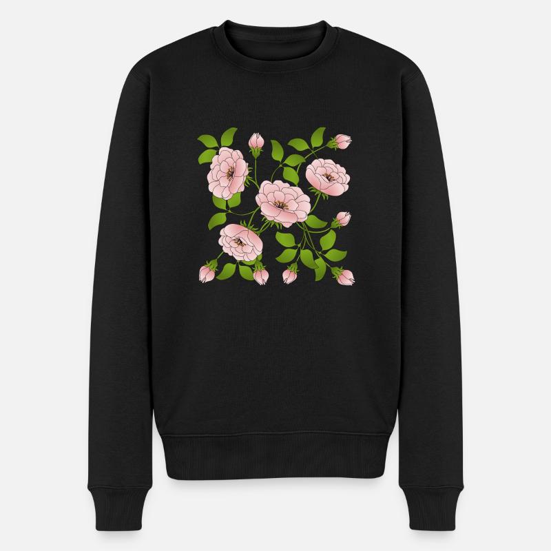 Fleur - Pull Premium bio Homme - noir