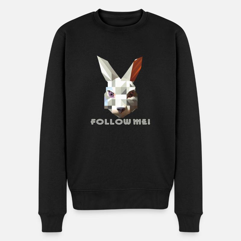 Lapin blanc - Pull Premium bio Homme - noir