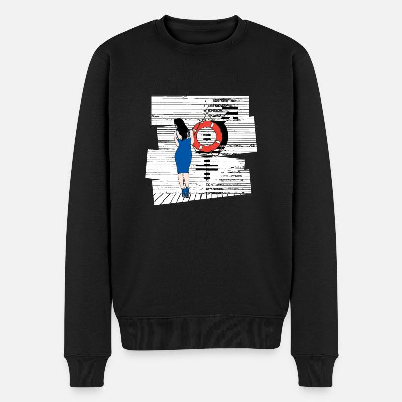 #LibertéÉgalité... - Pull Premium bio Homme - noir