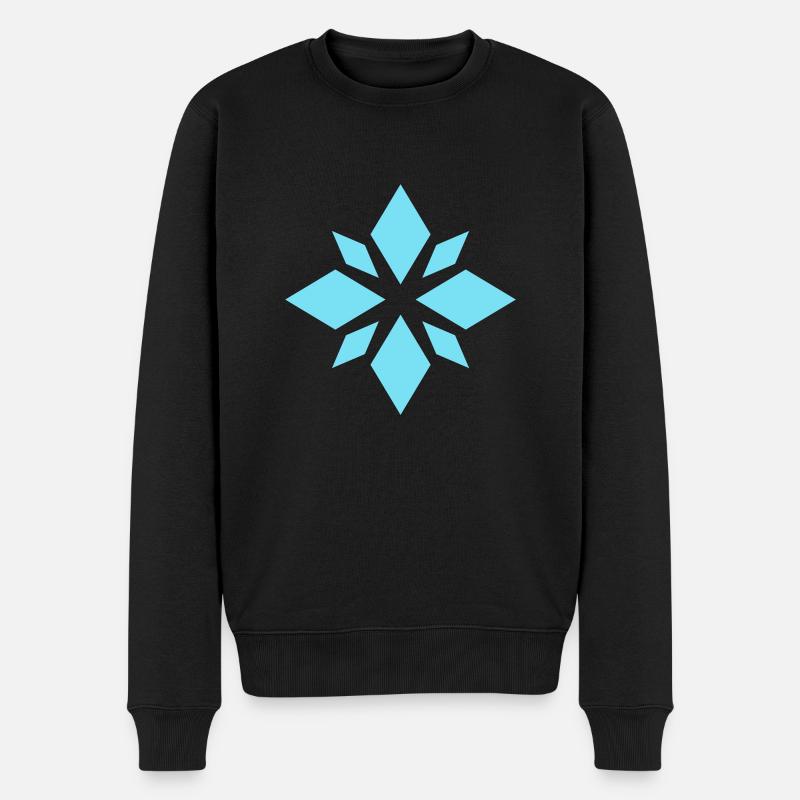 Flocon de givre - Pull Premium bio Homme - noir