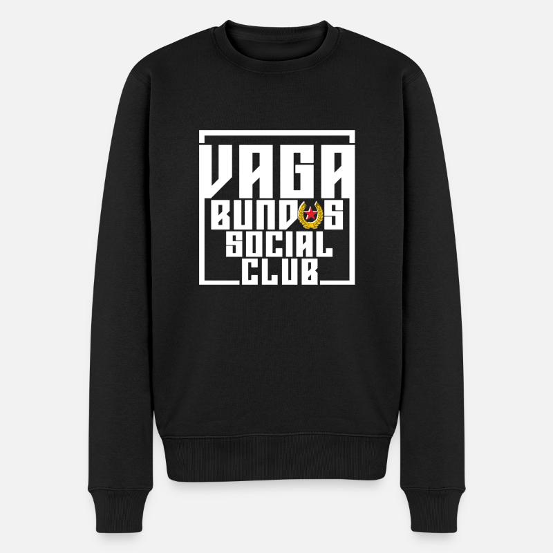 Vagabundos blanc - Pull Premium bio Homme - noir