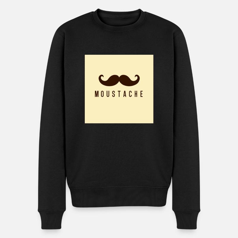Moustache - Pull Premium bio Homme - noir