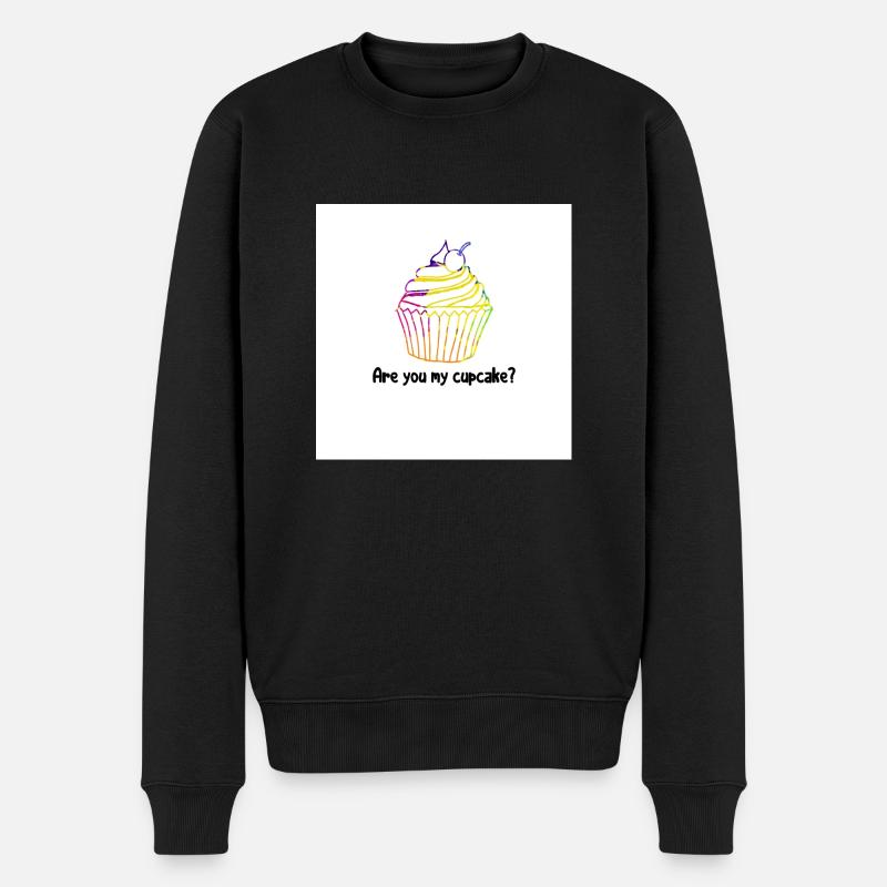Are you my Cupcake? - Männer Premium Bio Pullover - Schwarz