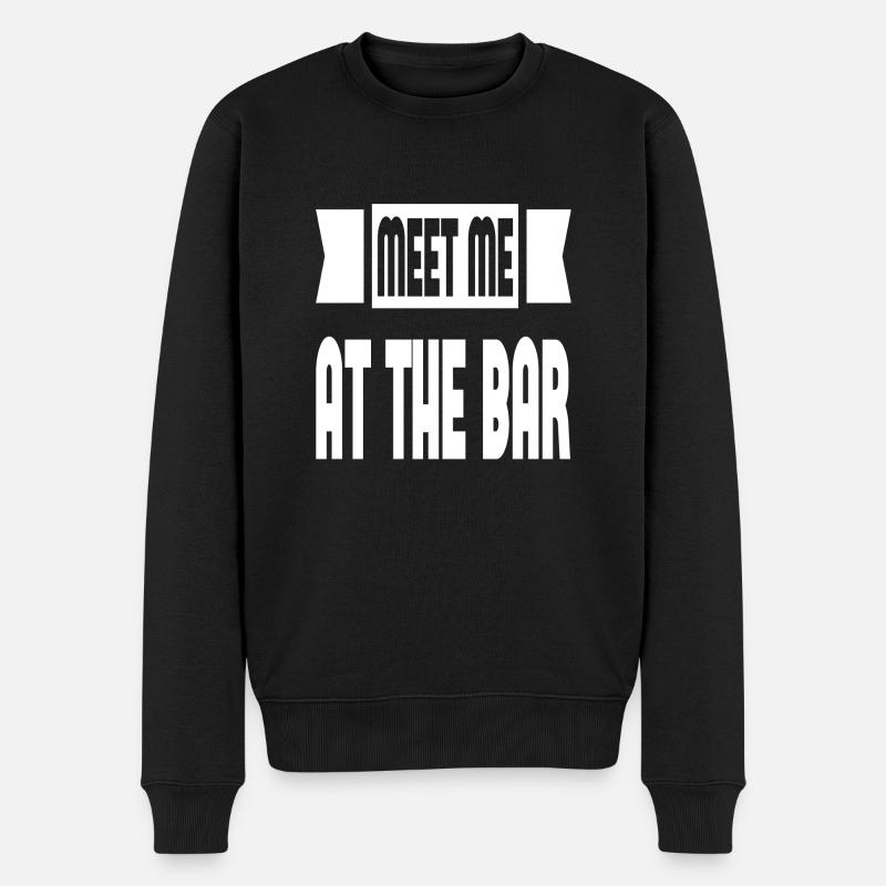 Rencontrez-moi au bar - Pull Premium bio Homme - noir