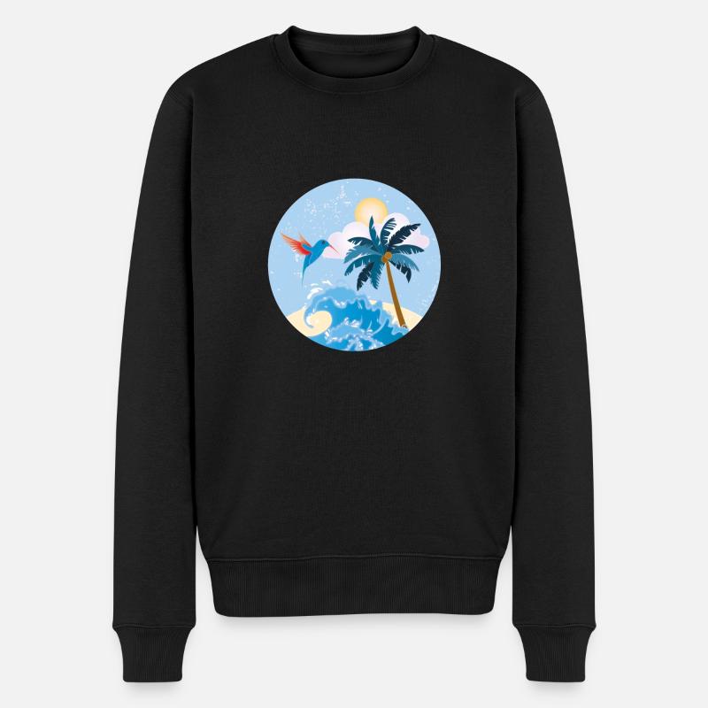 Île Retro - Pull Premium bio Homme - noir