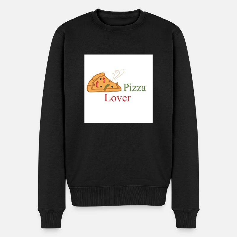Amateur de pizza - Pull Premium bio Homme - noir