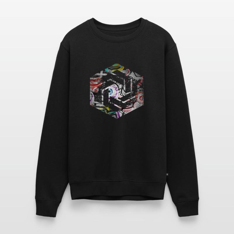 Hexagon-Programmierung Programmierer Codierung geometrisch Männer Premium Bio Pullover