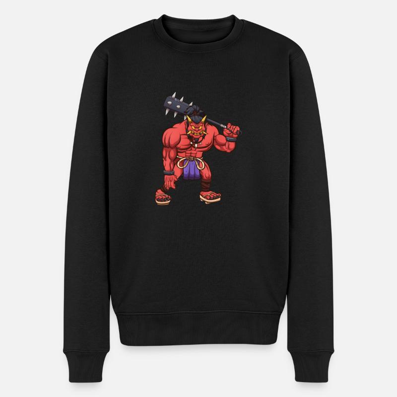 Oni - Männer Premium Bio Pullover - Schwarz