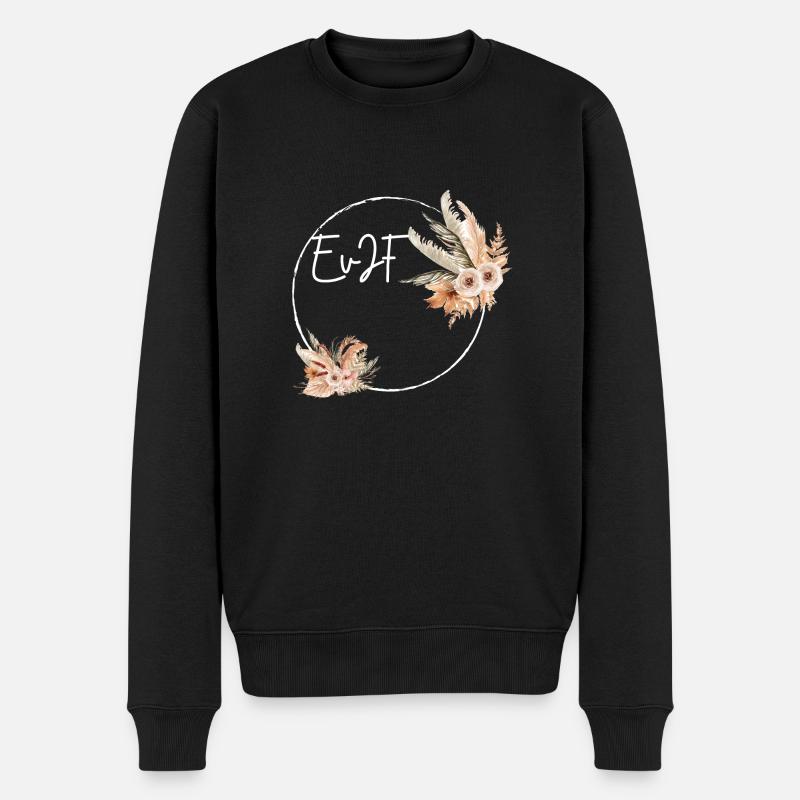 Personalisierter Junggesellenabschied - Männer Premium Bio Pullover - Schwarz