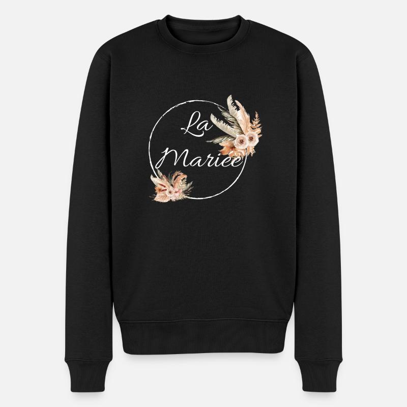 La mariée floral - Pull Premium bio Homme - noir