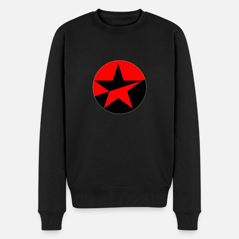 Anarchie - Männer Premium Bio Pullover - Schwarz
