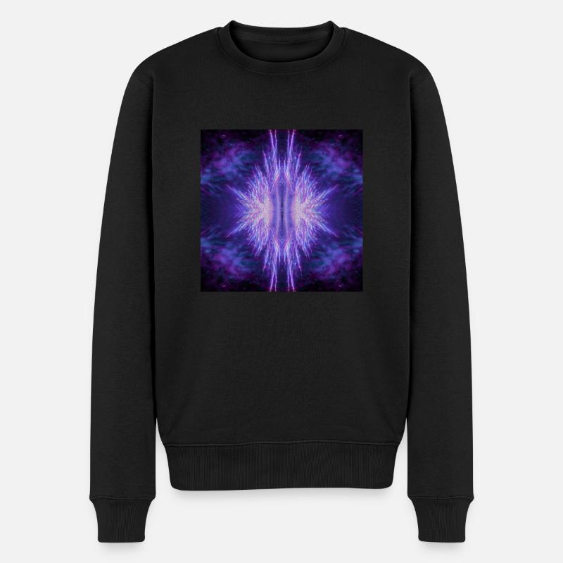 Cosmisches Inferno - Männer Premium Bio Pullover - Schwarz