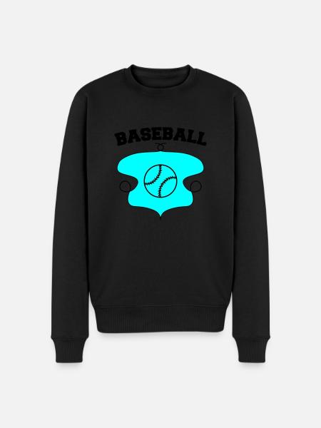 Baseball Crest Design 2 - Men's Premium Organic Jumper - black