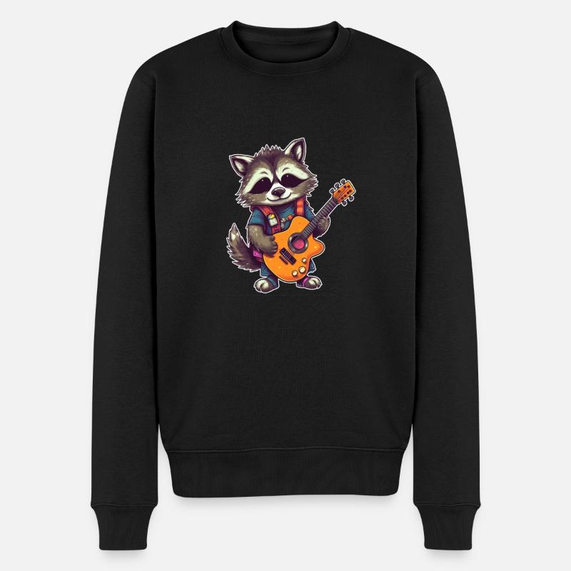 Wenn es zu laut ist, bist du zu alt! Kunst - Männer Premium Bio Pullover - Schwarz