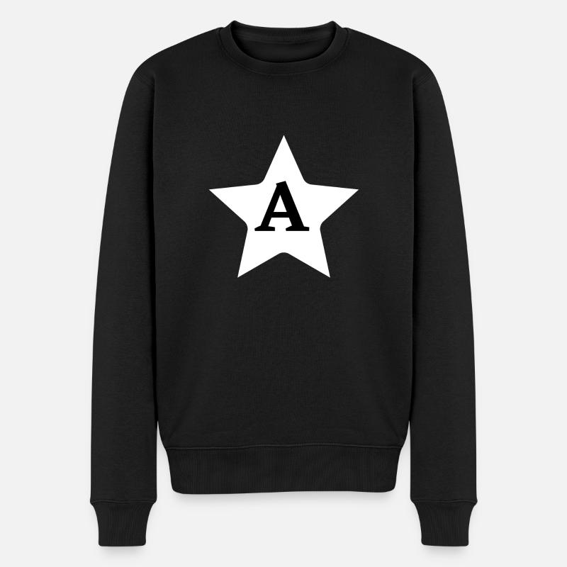 Brief an den Stern - Männer Premium Bio Pullover - Schwarz
