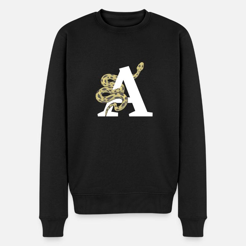 Lettre a serpent - Pull Premium bio Homme - noir