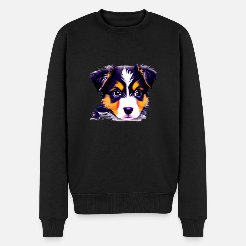 Hundeliebe Hunde Hund Schäferhund Hundehalter - Männer Premium Bio Pullover - Schwarz