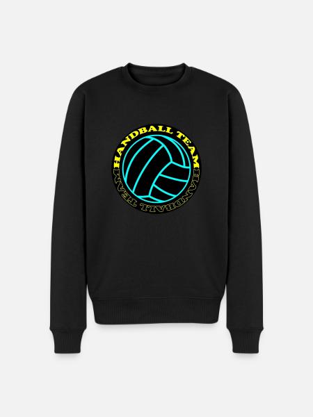 handball team 3 - Männer Premium Bio Pullover - Schwarz