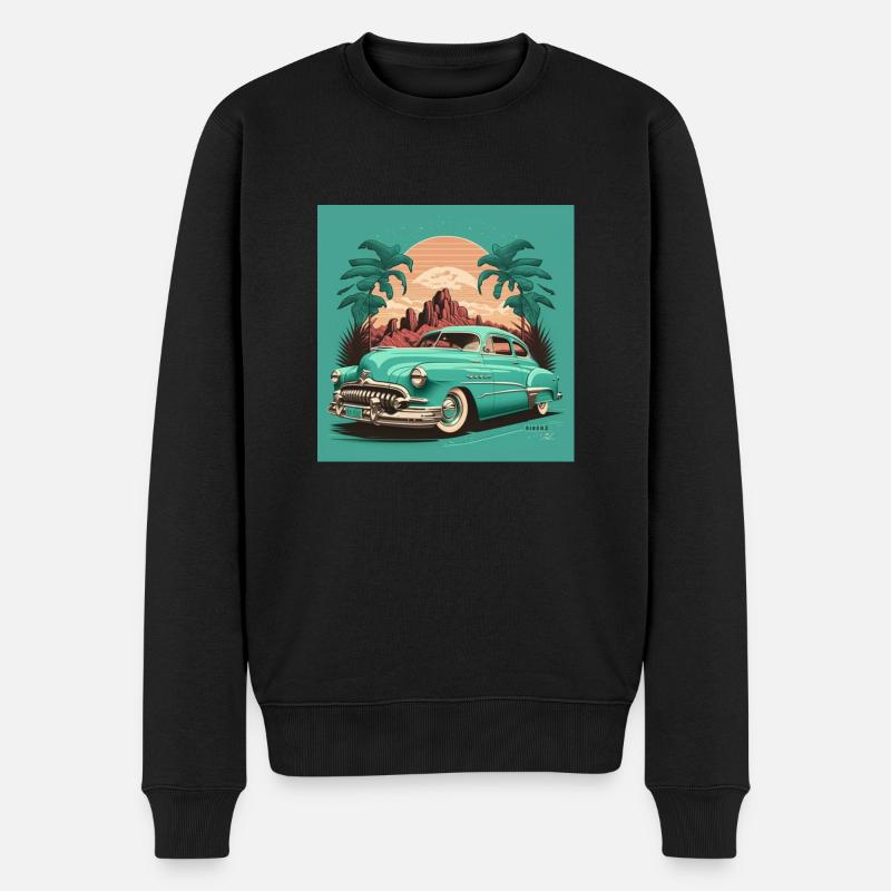 Vice rétro Miami - Pull Premium bio Homme - noir
