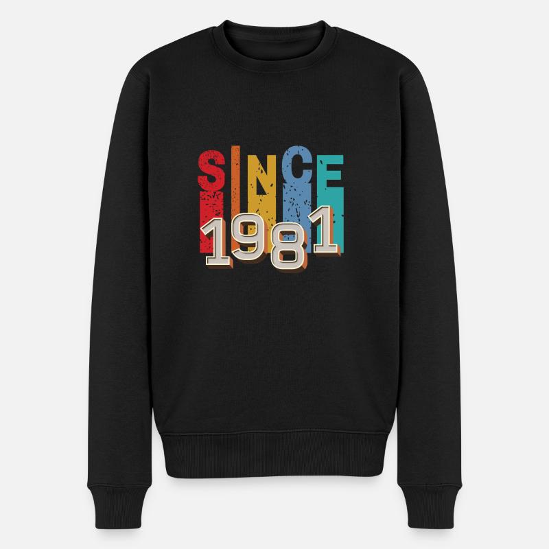 Since 1981 retro - Pull Premium bio Homme - noir