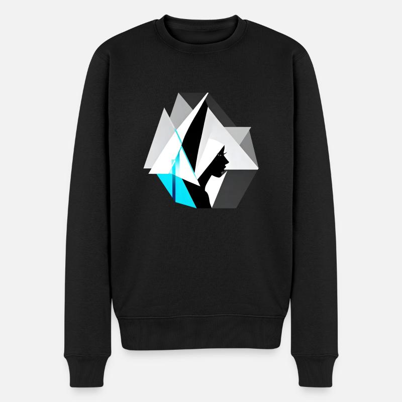 À la mode tardive - Pull Premium bio Homme - noir