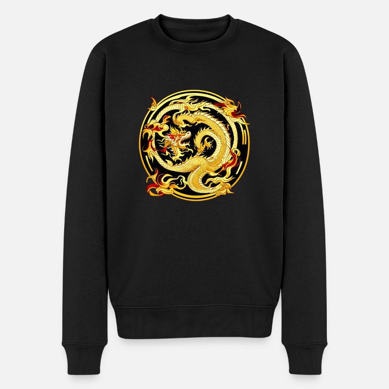 Dragon chinois - Pull Premium bio Homme - noir
