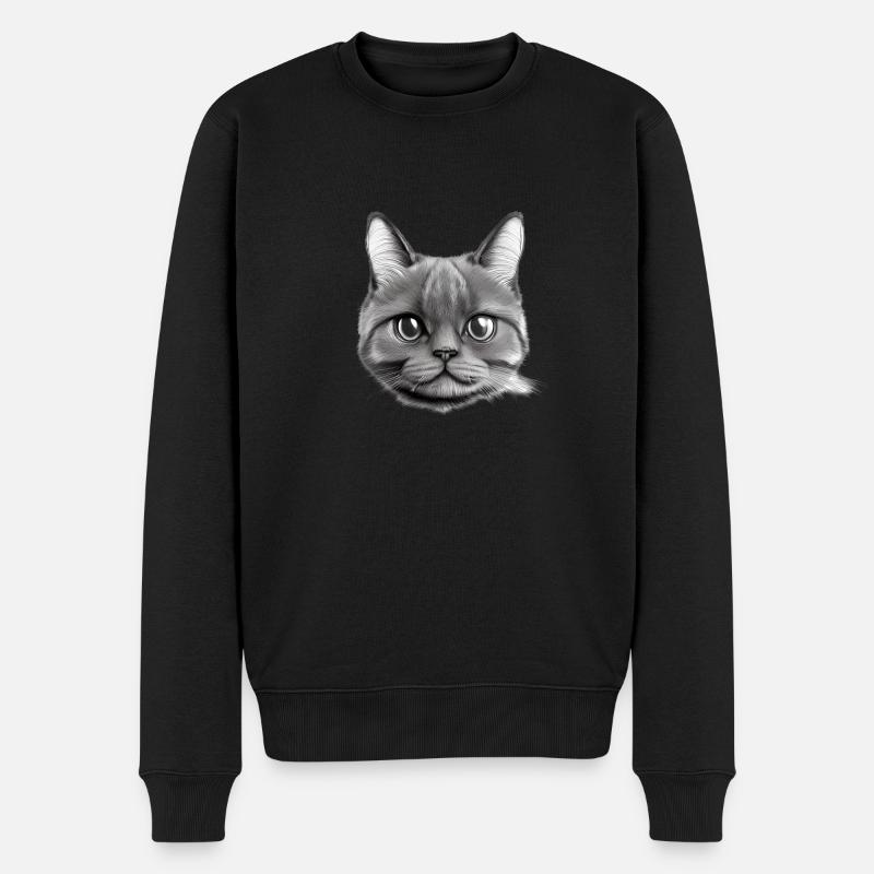 Chat Propriétaire Chat Domestique Chaton - Pull Premium bio Homme - noir