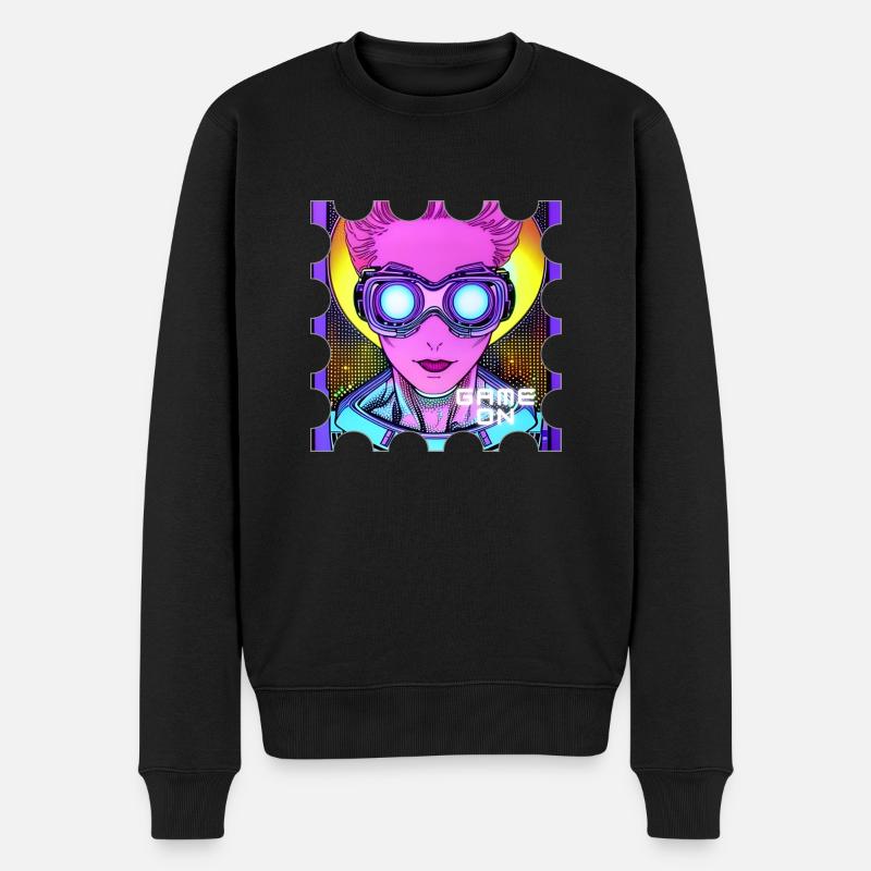 Game On - Männer Premium Bio Pullover - Schwarz