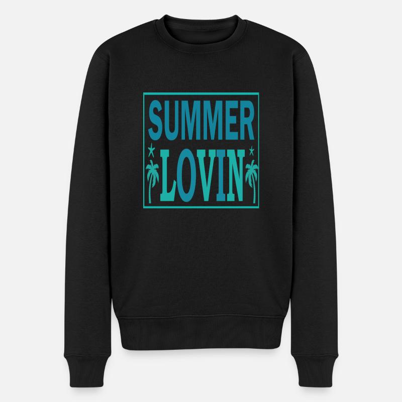 Summer Lovin - Männer Premium Bio Pullover - Schwarz